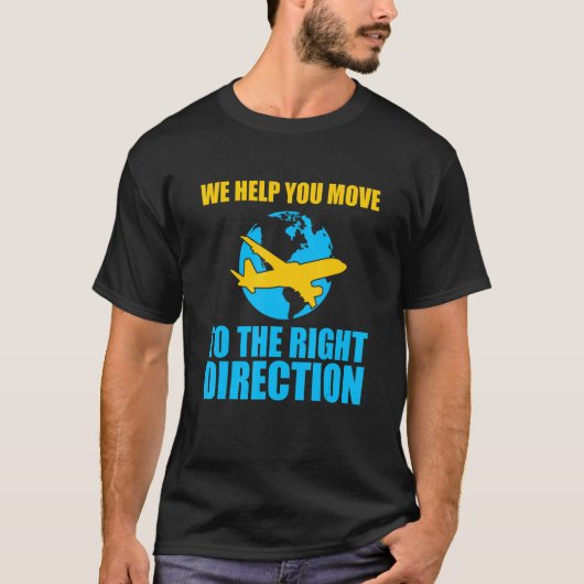 T-shirt Contrôleur de la circulation aérienne direction dr (Devant)