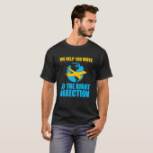 T-shirt Contrôleur de la circulation aérienne direction dr (Devant entier)