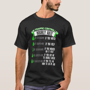T-shirt Contrôleur De La Circulation Aérienne Taux Horaire
