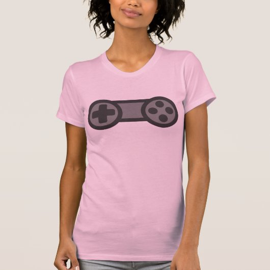 T-shirt Contrôleur du sein du jeu vidéo (Devant)