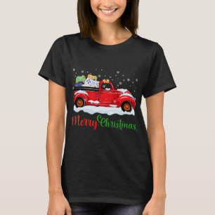 T-shirt Contrôleurs de jeu vidéo Camion rouge Joyeux Noël