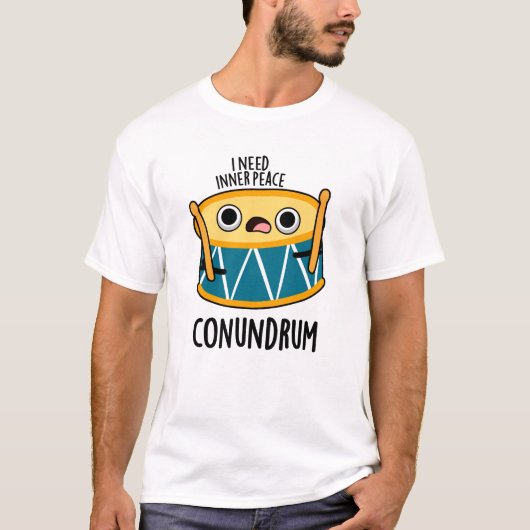 T-shirt Conundrum Fundy Drummer Drum Pun (Devant)