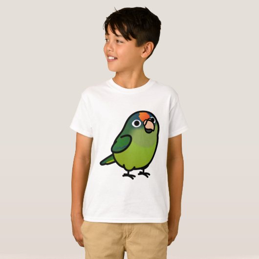 T-shirt Conure à front orange (Devant entier)