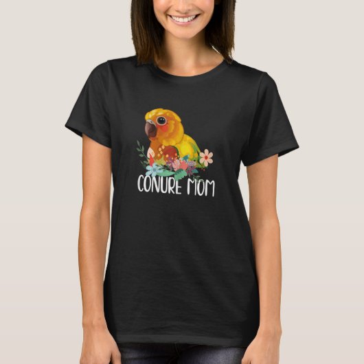 T-shirt Conure Maman Parrot Budgie Cute Bird Meme (Devant)