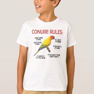 T-shirt Conure Propriétaire Conure Perroquet d'Oiseau Sole