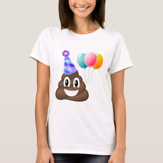 T-shirt convenable détendu par dunette d'Emoji de (Devant)