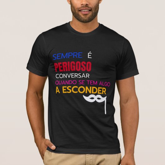 T-shirt Conversar com cuidado " Agatha Christie" (Devant)