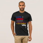 T-shirt Conversar com cuidado " Agatha Christie" (Devant entier)