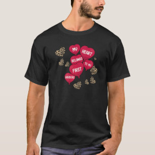 T-shirt Conversation Coeur Amour Valentines Jour 1ère anné