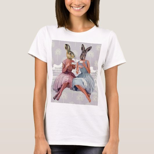 T-shirt Conversation de lapin (Devant)