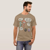 T-shirt Conversation de ponctuation (Devant entier)