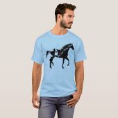 T-shirt Conversation de poney peint par monde (Devant entier)