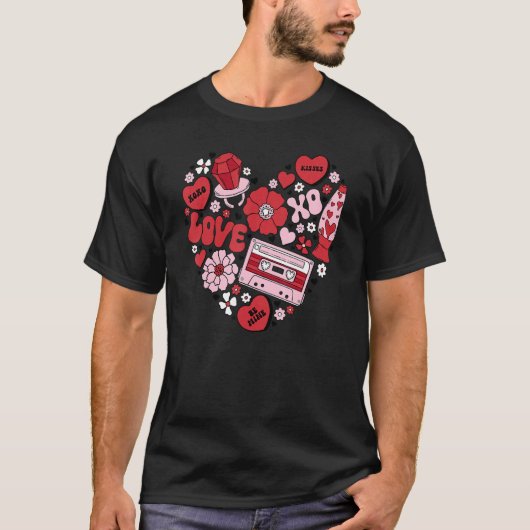 T-shirt Conversation Hearts Love Valentine's Day Funny Cou (Devant)