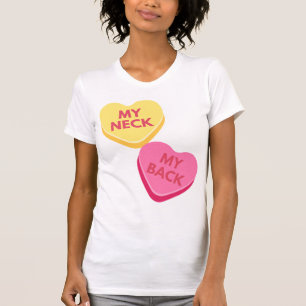 T-shirt Conversation inappropriée Coeurs bonbons