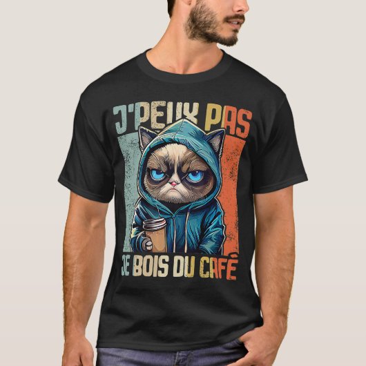 T-shirt Conversation J'Peux Pas I j'aime pas je bois du ca (Devant)