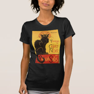 T-shirt Conversation Noir - Chat noir