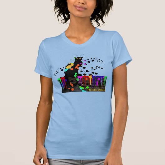 T-shirt Conversation Noir Holi Hai (Devant)