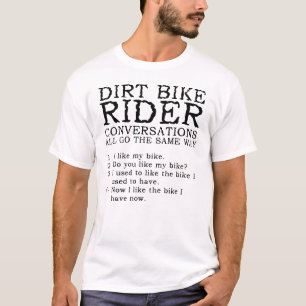 T-shirt Conversations de moto cross drôle de chemise de mo