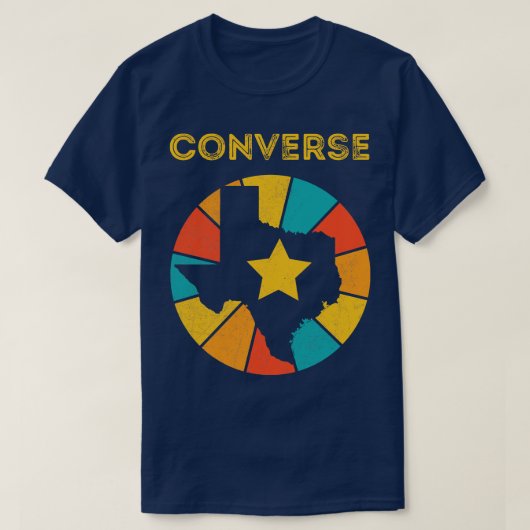 T-shirt Converse Texas Vintage Souvenir désossé 1 (Design devant)