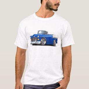 T-shirt Convertible 1955 Bleu-Blanc de Chevy Belair