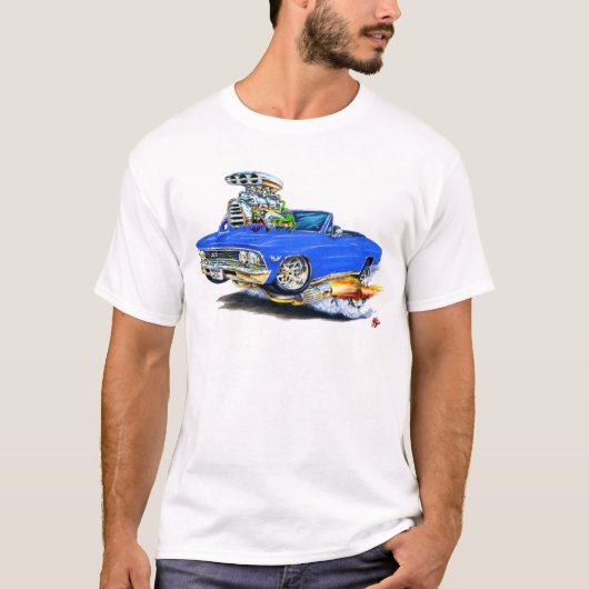T-shirt Convertible 1966 bleu de Chevelle (Devant)