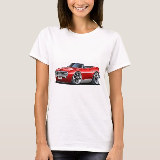 T-shirt Convertible 1967 rouge de Firebird (Devant)
