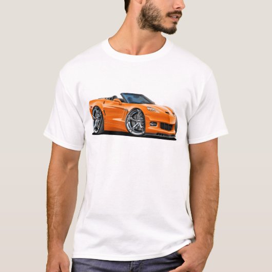 T-shirt Convertible 2010-12 orange de Corvette (Devant)
