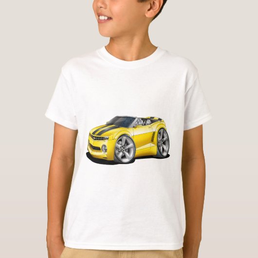 T-shirt Convertible 2012 Jaune-Noir de Camaro (Devant)