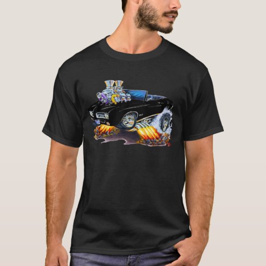 T-shirt Convertible noir de 1969 GTO (Devant)