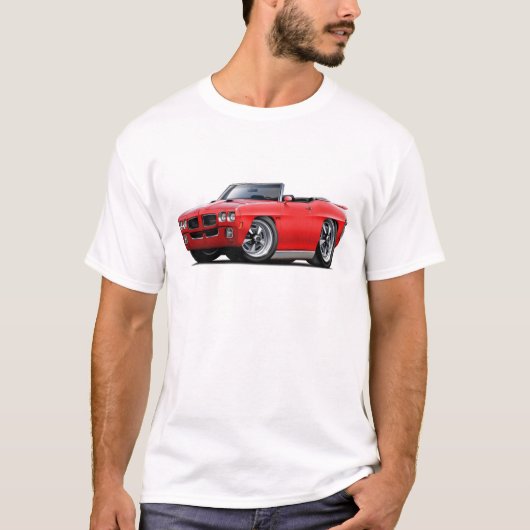 T-shirt Convertible rouge de 1970 GTO (Devant)