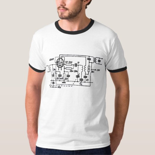 T-shirt convertisseur fréquence triode-heptode ECH (Devant)