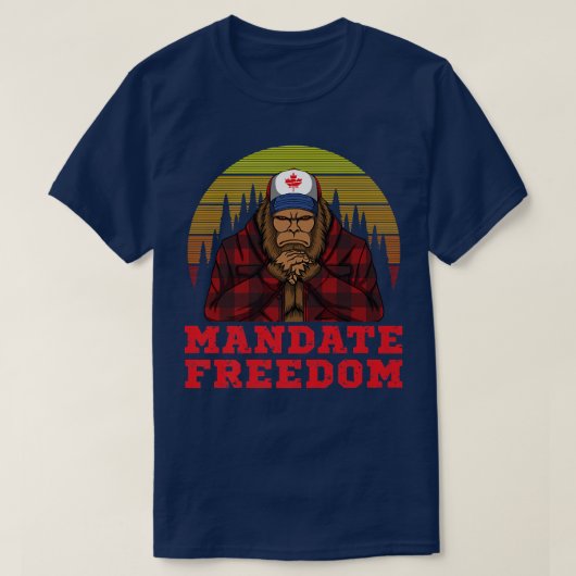 T-shirt Convoi Liberté Truck Trudeau Conduit Manifestation (Design devant)