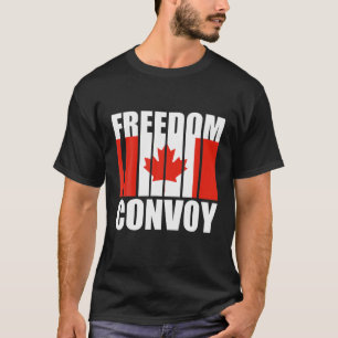 T-shirt Convoi pour la liberté du drapeau du Canada 2022 T