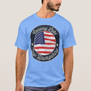 T-shirt Conway Lake - Nouveau Hampshire patriotique Souven