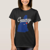 T-shirt Conway New Hampshire Nh Map  (Devant)