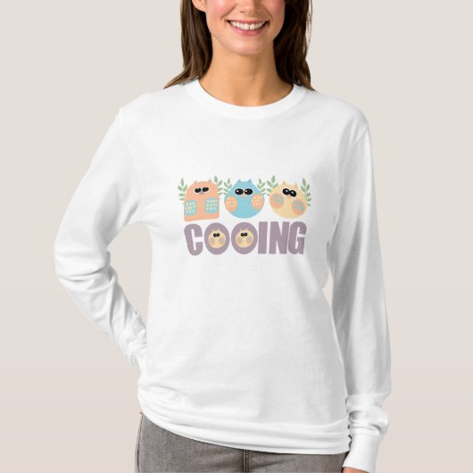 T-shirt Cooing des hiboux (Devant)