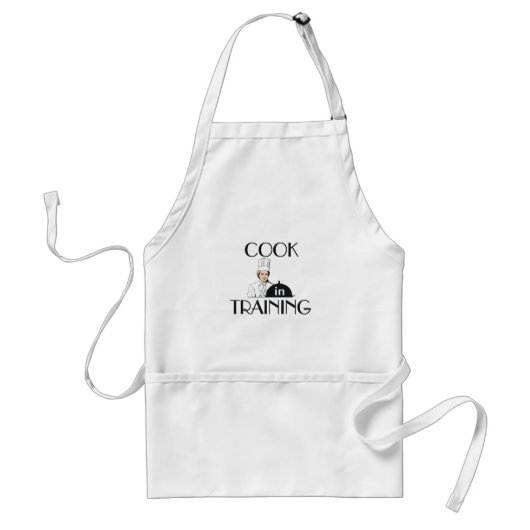 T-SHIRT Cook in training Standaard Schort (Voorkant)