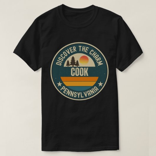 T-shirt Cook, Pennsylvanie (Design devant)