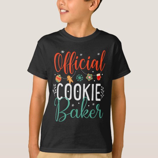 T-shirt Cookie Baker Funny Christmas Couples Matching (Devant)