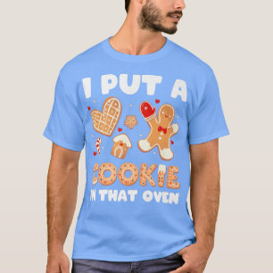 T-shirt Cookie Baking Christmas Oven Annonce de grossesse
