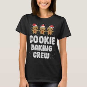 T-shirt Cookie Baking Crew Chemise de Noël Famille Gingerb