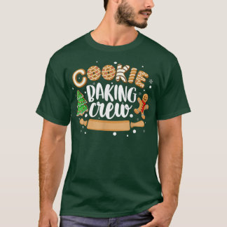 T-shirt Cookie Baking Crew Christmas Santa Family Gingerbr