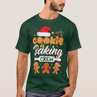 T-shirt Cookie Baking Crew Christmas Santa Family Gingerbr
