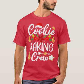T-shirt Cookie Baking Crew Christmas Santa Gingerbread Tea