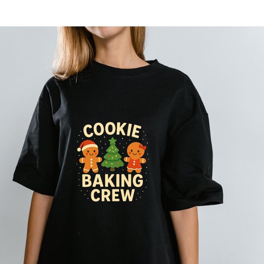 T-shirt Cookie Baking Crew – Cute Gingerbread Christmas De