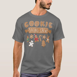 T-shirt Cookie Baking Crew Drôle Noël Gingerbread Coo