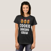 T-shirt Cookie Baking Crew Famille Noël Gingerbread Te (Devant entier)