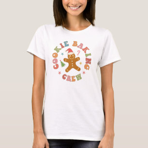 T-shirt "Cookie Baking Crew" Fêtes de Noël Femmes
