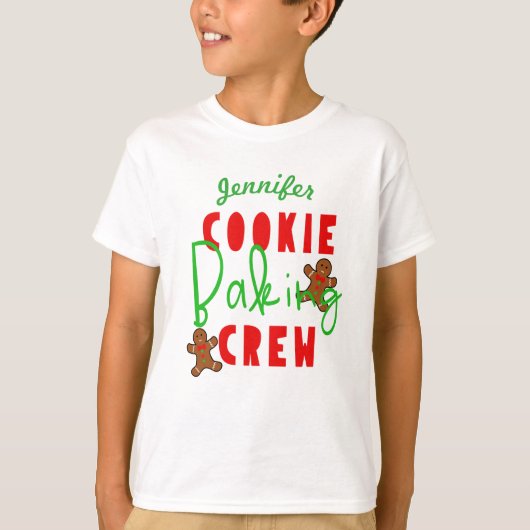 T-shirt Cookie Baking Crew Fun Holiday Cuisine (Devant)