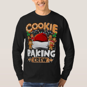 T-shirt Cookie Baking Crew Funny Christmas Lights Gingerbr